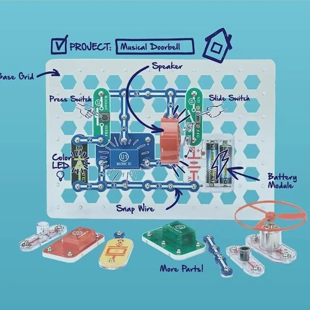 Jr. SC-100 Electronics Exploration Kit, Over 100 Projects, Full Color Project Ma - Picture 9 of 16